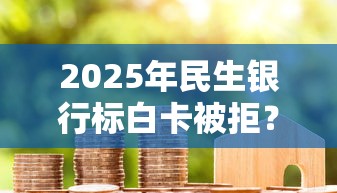 2025年民生银行标白卡被拒？公布五个贷款平台不用人脸识别
