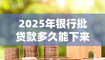 2025年银行批贷款多久能下来：罗列五个黑户网贷借款平台