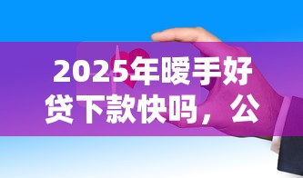 2025年暧手好贷下款快吗，公布5个360借钱平台