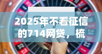 2025年不看征信的714网贷，梳理5个网贷平台名字大全列表