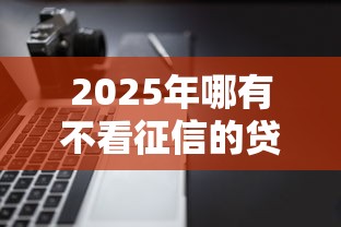 2025年哪有不看征信的贷款软件：推荐五个低门槛不查征信的软件