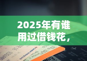 2025年有谁用过借钱花，梳理5个2025放水口子