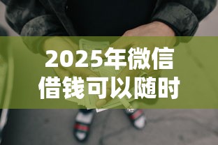 2025年微信借钱可以随时还款吗？整合5个网贷平台借款最容易