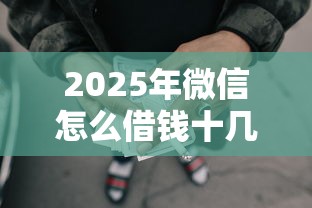 2025年微信怎么借钱十几万块钱？罗列五个网贷平台借款好审批