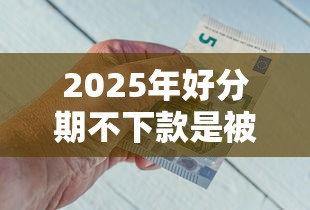 2025年好分期不下款是被拒了吗：整理五个满19岁可以借款的口子