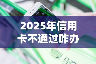 2025年信用卡不通过咋办：分享5个花户能下款的口子