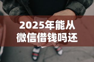 2025年能从微信借钱吗还信用卡,看看这5个不看征信负债的网贷百分百下款口子 2025年能从微信借钱吗还信用卡,看看这5个不看征信负债的网贷百分百下款口子