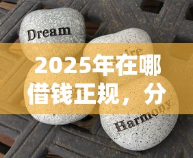 2025年在哪借钱正规，分享五个网贷平台借款好审批