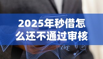 2025年秒借怎么还不通过审核？公布5个贷款最好的平台