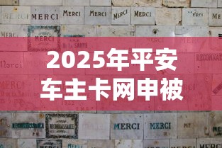 2025年平安车主卡网申被拒?分享5个最新网贷口子今日整理这五个口子 2025年平安车主卡网申被拒?分享5个最新网贷口子今日整理这五个口子