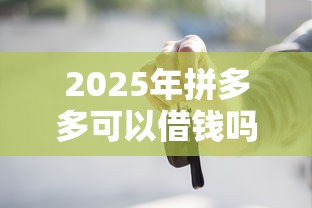 2025年拼多多可以借钱吗微信？试试这5个真正不查征信的贷款口子