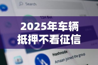 2025年车辆抵押不看征信的？分享五个靠谱贷款平台