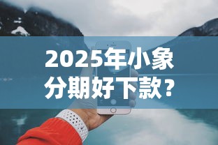 2025年小象分期好下款？分享五个网上贷款平台好