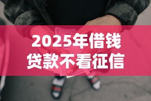 2025年借钱贷款不看征信,看看这5个网贷全拒了还能撸的口子 2025年借钱贷款不看征信,看看这5个网贷全拒了还能撸的口子