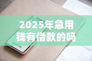2025年急用钱有借款的吗：罗列5个网上贷款平台好下款