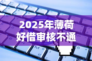 2025年薄荷好借审核不通过?整合五个无视一切是人就下款 2025年薄荷好借审核不通过?整合五个无视一切是人就下款