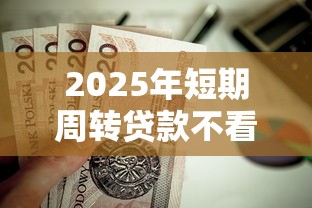 2025年短期周转贷款不看征信，公布5个不看负债查询的口子