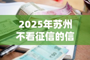 2025年苏州不看征信的信贷机构?整合5个贷款利息低的平台正规 2025年苏州不看征信的信贷机构?整合5个贷款利息低的平台正规