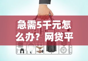 急需5千元怎么办？网贷平台哪个好下款试试这7个无门槛平台