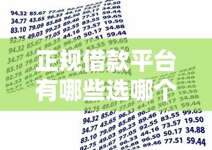 正规借款平台有哪些选哪个平台？6个不上征信的贷款平台推荐