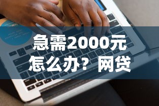 急需2000元怎么办？网贷平台哪个好下款试试这5个无门槛平台