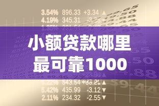 小额贷款哪里最可靠1000元无门槛本月借款平台力荐！分享小额网贷口子1000元无门槛借款