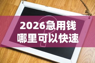 2026急用钱哪里可以快速借到,差20000元就选这7个平台 2026急用钱哪里可以快速借到,差20000元就选这7个平台