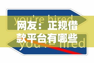 网友：正规借款平台有哪些？求介绍几款贷款平台不看征信,不看负债