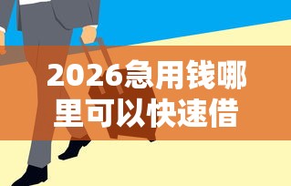 2026急用钱哪里可以快速借到，差5千元就选这6个平台