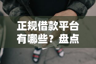 正规借款平台有哪些？盘点5个征信瑕疵也能借网贷轻松下款的口子给你参考