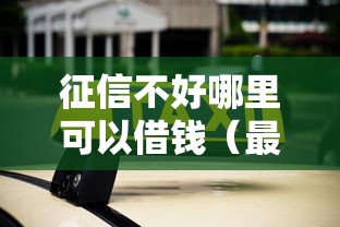 征信不好哪里可以借钱（最新发布！）10个贷款平台不看征信,不看负债
