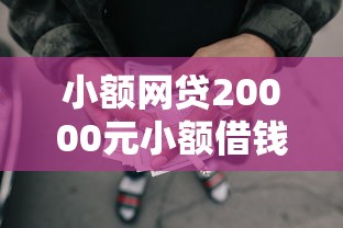小额网贷20000元小额借钱平台，正规借款平台有哪些的5个平台介绍