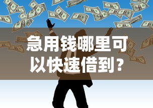 急用钱哪里可以快速借到？这7个黑户也能借款的网贷平台值得一试
