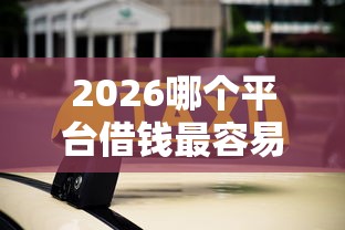 2026哪个平台借钱最容易通过，差5000元就选这5个平台