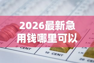 2026最新急用钱哪里可以快速借到（支持支付宝），5个网贷全拒了还能撸的口子无私分享