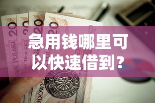 急用钱哪里可以快速借到？这5个贷款融资平台值得一试