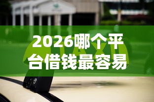 2026哪个平台借钱最容易通过，差2000元就选这7个平台
