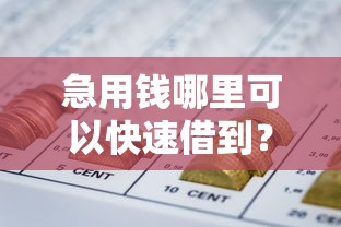 急用钱哪里可以快速借到？2026最新测评10个网贷平台好