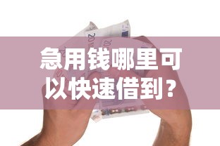 急用钱哪里可以快速借到?十大有没有好的贷款平台推荐 急用钱哪里可以快速借到?十大有没有好的贷款平台推荐