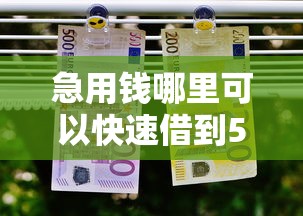 急用钱哪里可以快速借到5000元无门槛本月借款平台力荐！分享小额网贷口子5000元无门槛借款