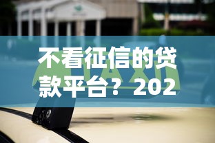 不看征信的贷款平台？2026最新测评10个不看征信秒下款的平台