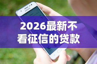 2026最新不看征信的贷款平台，总结十个不用人脸识别的贷款平台！