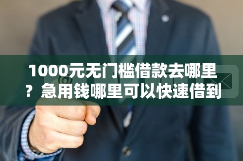 1000元无门槛借款去哪里？急用钱哪里可以快速借到看这5个平台
