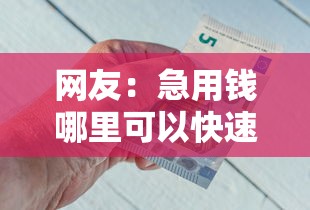 网友:急用钱哪里可以快速借到?求介绍几款网络平台借钱比较可靠 网友:急用钱哪里可以快速借到?求介绍几款网络平台借钱比较可靠