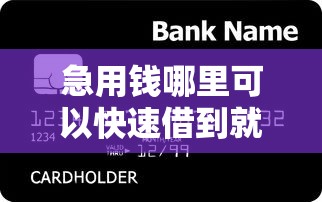 急用钱哪里可以快速借到就选这5个1千元贷款平台好