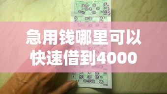 急用钱哪里可以快速借到4000元无门槛本月借款平台力荐!分享小额网贷口子4000元无门槛借款 急用钱哪里可以快速借到4000元无门槛本月借款平台力荐!分享小额网贷口子4000元无门槛借款